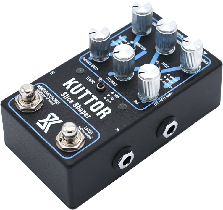 Kuttor right side showing the input jack